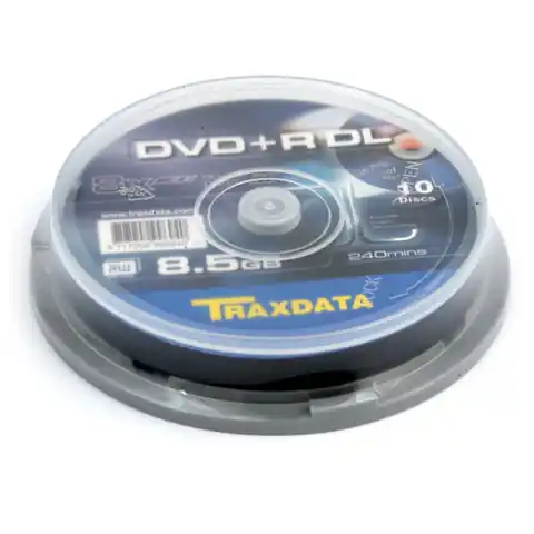 ⁨TRAXDATA RITEK DVD+R 8,5GB 8X DL CAKE*10  906753ITRA003⁩ w sklepie Wasserman.eu