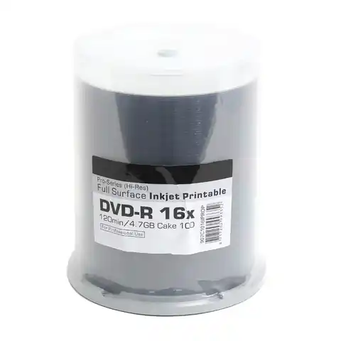 ⁨TRAXDATA RITEK DVD-R 4,7GB 16X PRINTABLE PRO HIGH-RES CAKE*100  907C1016IPROP⁩ w sklepie Wasserman.eu