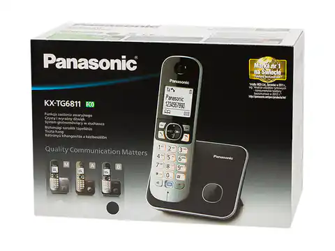 ⁨Phone wirelessly. PANASONIC KX-TG6811PDB⁩ at Wasserman.eu