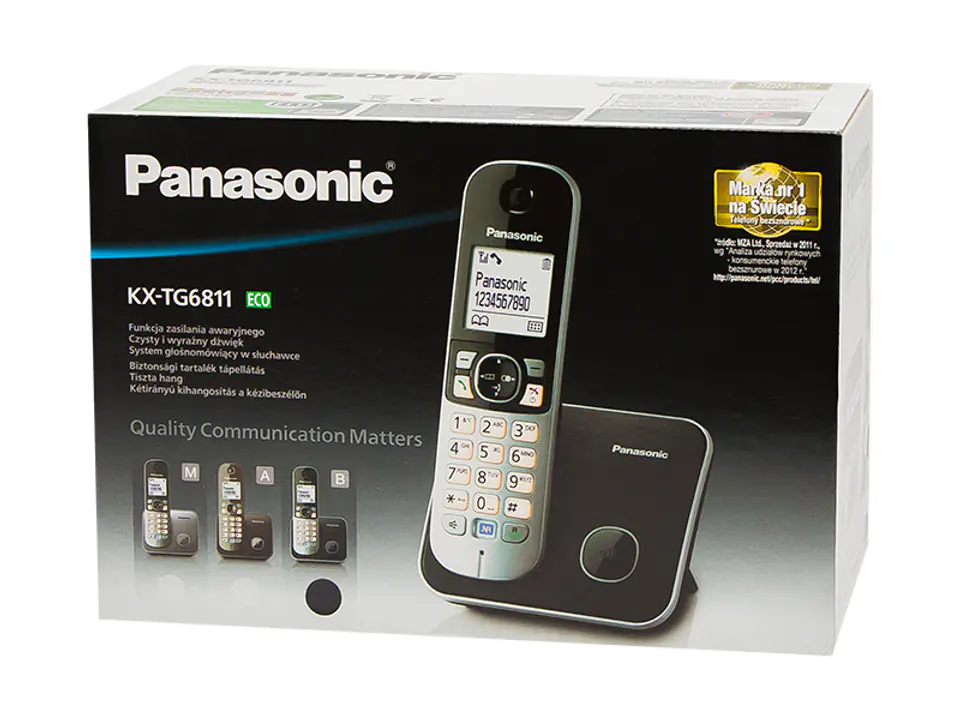 Phone wirelessly. PANASONIC KX-TG6811PDB at Wasserman.eu