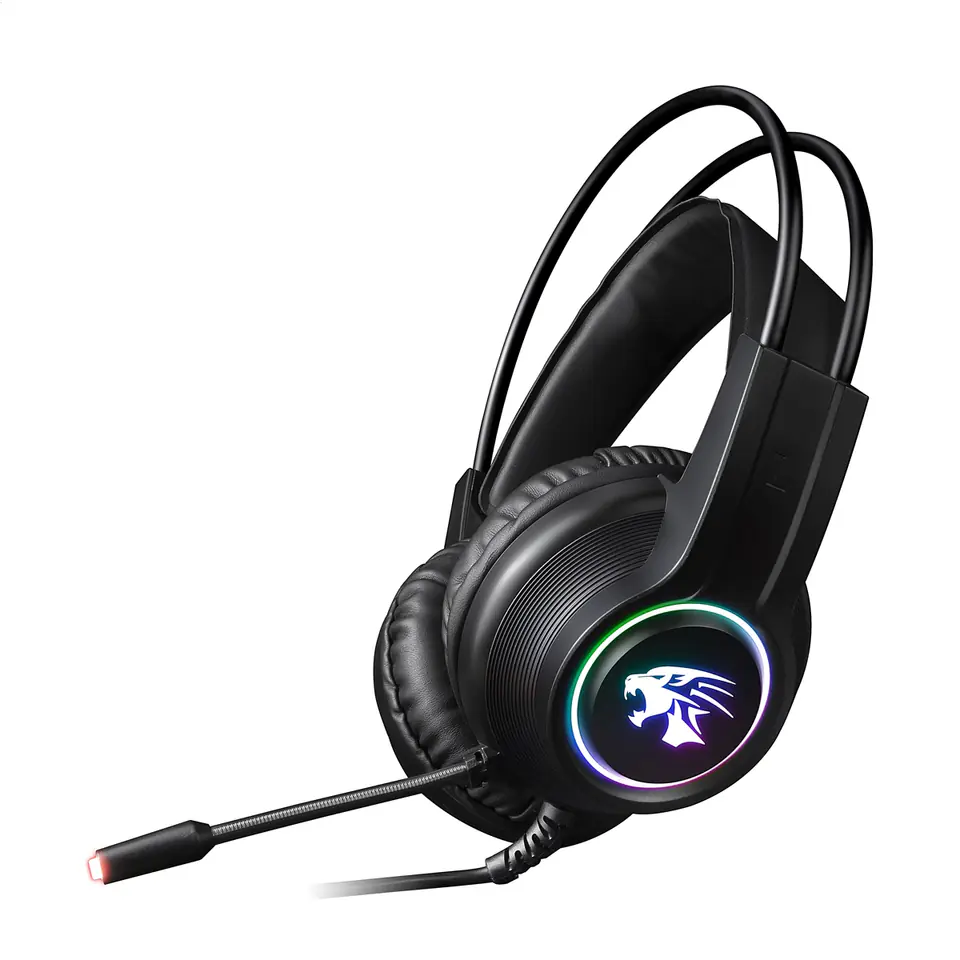 ⁨VARR GAMING RGB HEADSET USB 2X3.5  MIC VH8030 BLACK⁩ at Wasserman.eu