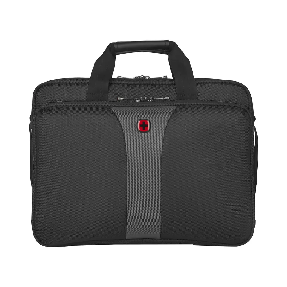 ⁨Wenger Legacy 16 Double Gusset Computer Case Black/Gray (R) 600648⁩ w sklepie Wasserman.eu