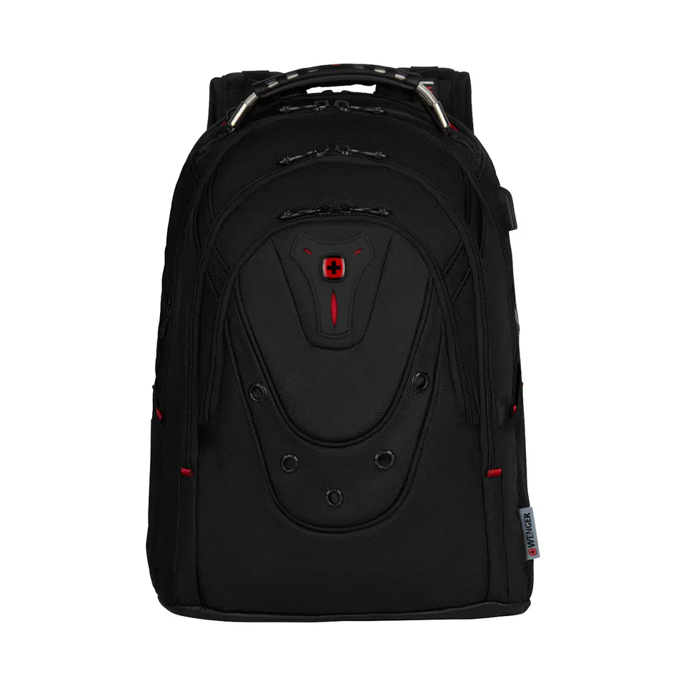 ⁨Wenger Ibex Ballistic Deluxe 17 Laptop Backpack Black 606493⁩ w sklepie Wasserman.eu
