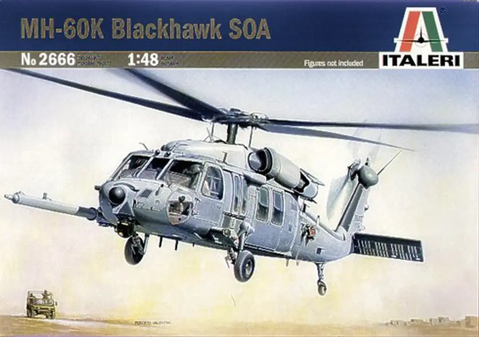 ⁨Plastic model ITALERI MH-60K Blackhawk SOA⁩ at Wasserman.eu