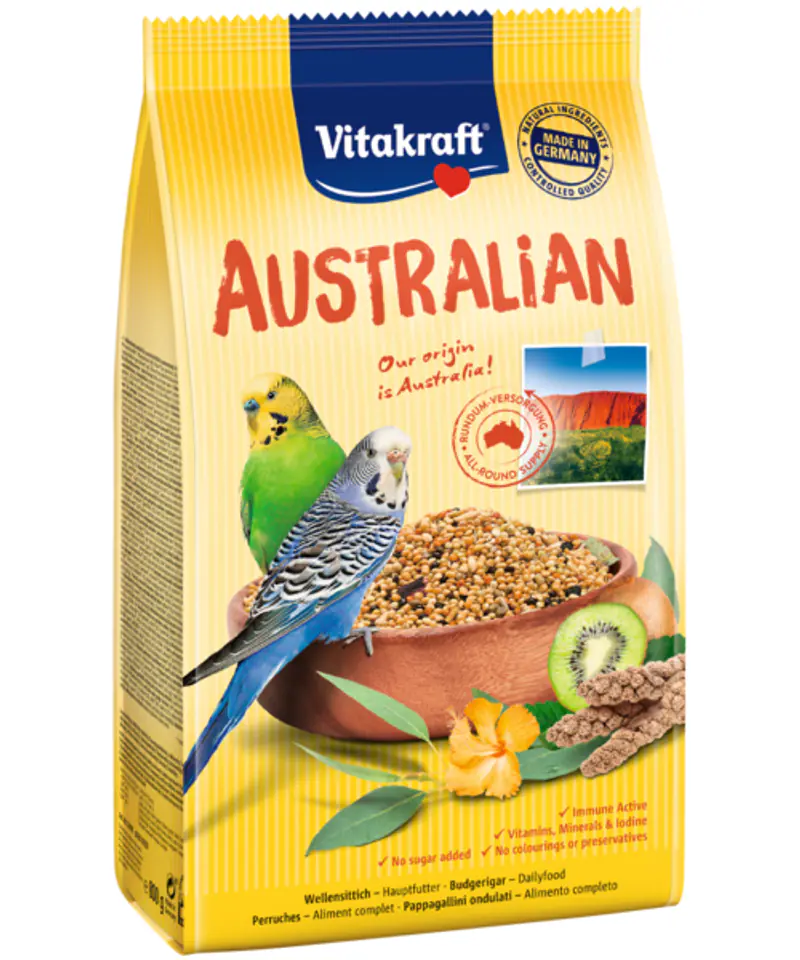 ⁨VITAKRAFT AUSTRALIAN karma dla papugi falistej 800g⁩ w sklepie Wasserman.eu
