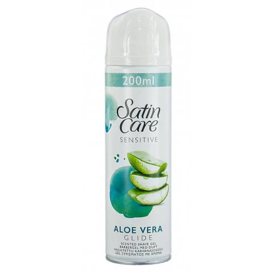 ⁨Gillette Satin Care Aloe Vera 200 ml⁩ at Wasserman.eu