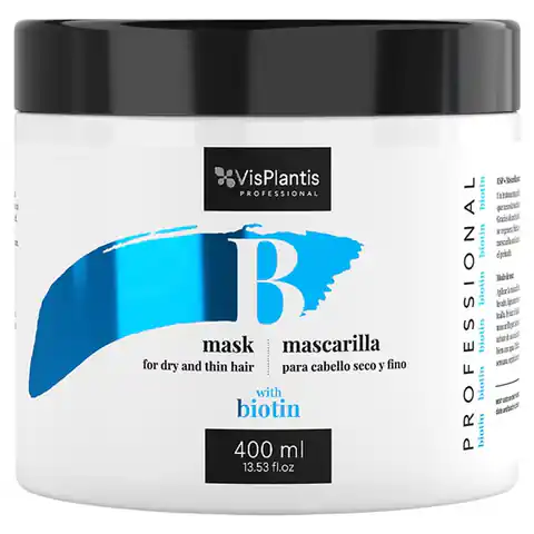 ⁨Vis Plantis Professional Mask for dry and fine hair with Biotin 400ml⁩ at Wasserman.eu