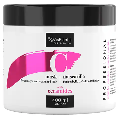 ⁨Vis Plantis Professional Mask for damaged and weakened hair with Ceramides 400ml⁩ at Wasserman.eu