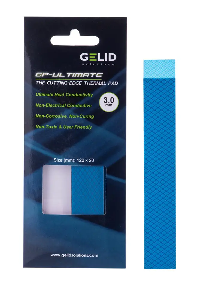 ⁨Thermopads Gelid Ultimate 120x20x3.0mm TP-GP04-R-E⁩ at Wasserman.eu