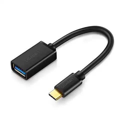⁨Adapter OTG USB-C 3.0 UGREEN (czarny)⁩ w sklepie Wasserman.eu