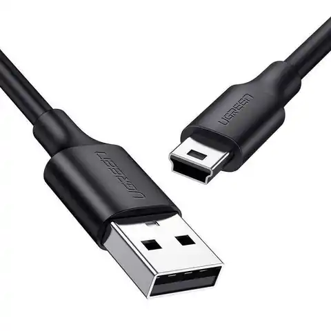 ⁨Kabel USB do Mini USB UGREEN US132, 2m (czarny)⁩ w sklepie Wasserman.eu