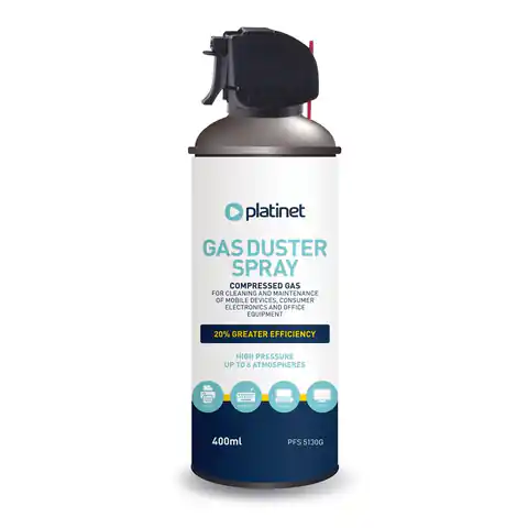 ⁨PLATINET GAS DUSTER 400ML WITH TRIGGER PFS5130G⁩ at Wasserman.eu