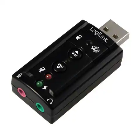 ⁨Adapter audio USB Logilink, efekt dźwiękowy 7.1⁩ w sklepie Wasserman.eu