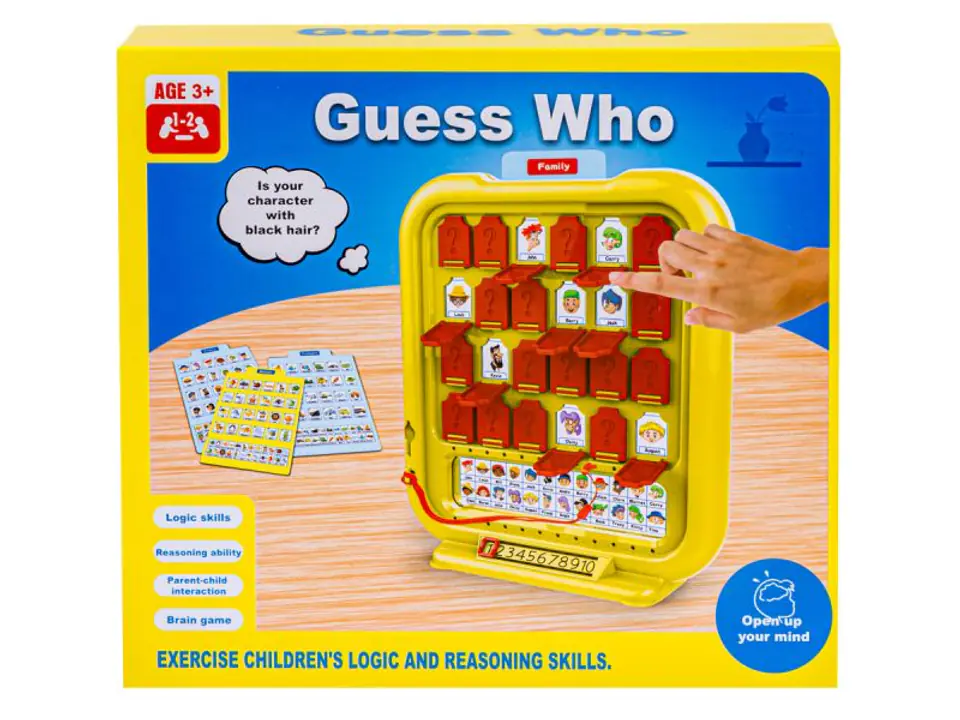 "Guess Who" Gra Pamięciowa "Zgadnij Kto?" Tablica Edukacyjna w sklepie Wasserman.eu