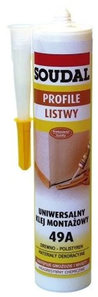 ⁨KLEJ MONTAŻOWY UNIWERSALNY 49A 280ML⁩ w sklepie Wasserman.eu