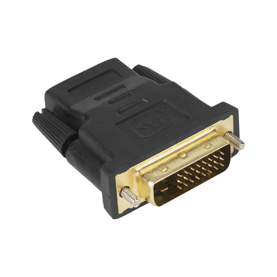 ⁨Złącze adapter wtyk DVI (24+1) dual link - gniazdo HDMI⁩ w sklepie Wasserman.eu