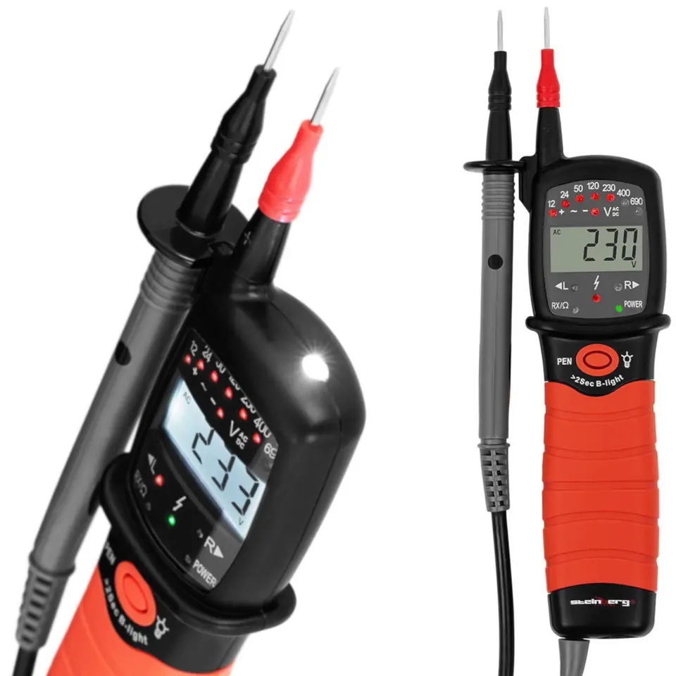 Miernik napięcia AC/DC zakres 12V - 690V LCD w sklepie Wasserman.eu