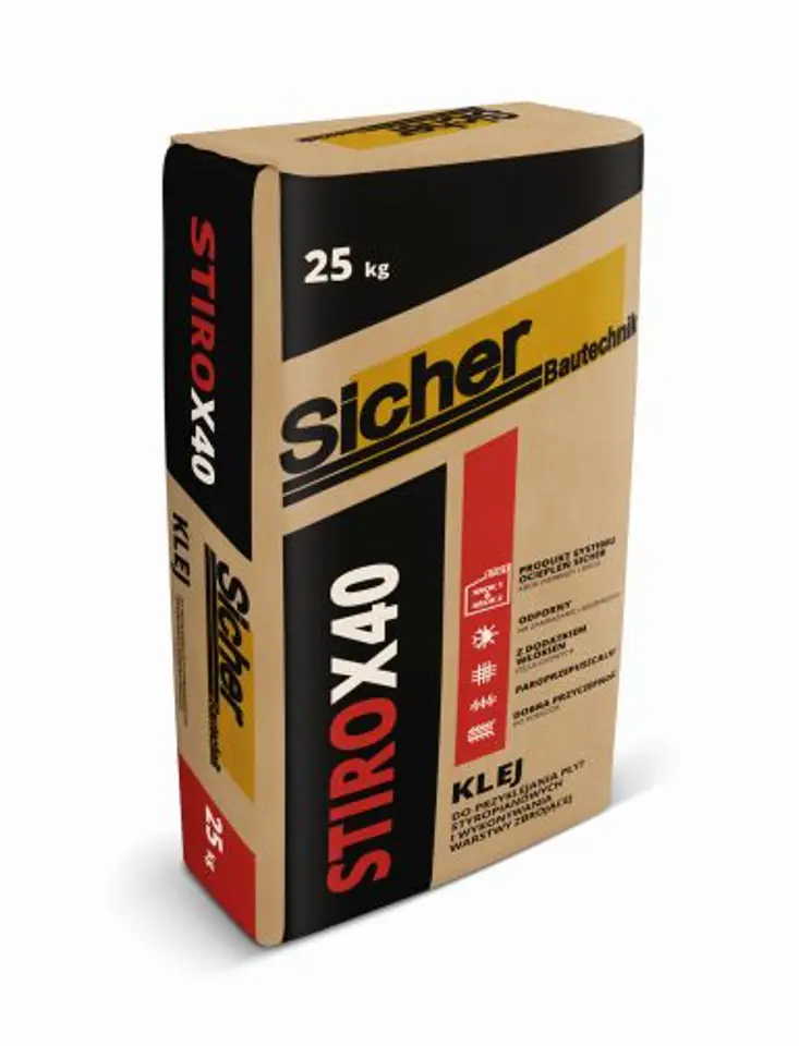 ⁨ZAPRAWA KLEJOWA DO SIATKI STIRO X40 25KG⁩ w sklepie Wasserman.eu