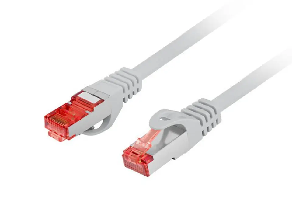 ⁨Patchcord cat.6 FTP LSZH CU 0.5m grey fluke passed⁩ at Wasserman.eu