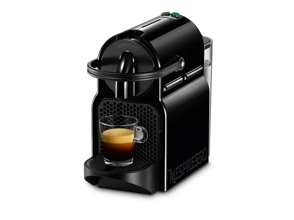 ⁨Ekspres kapsułkowy DeLonghi Nespresso Inissia EN80.B (1260W; kolor czarny)⁩ w sklepie Wasserman.eu