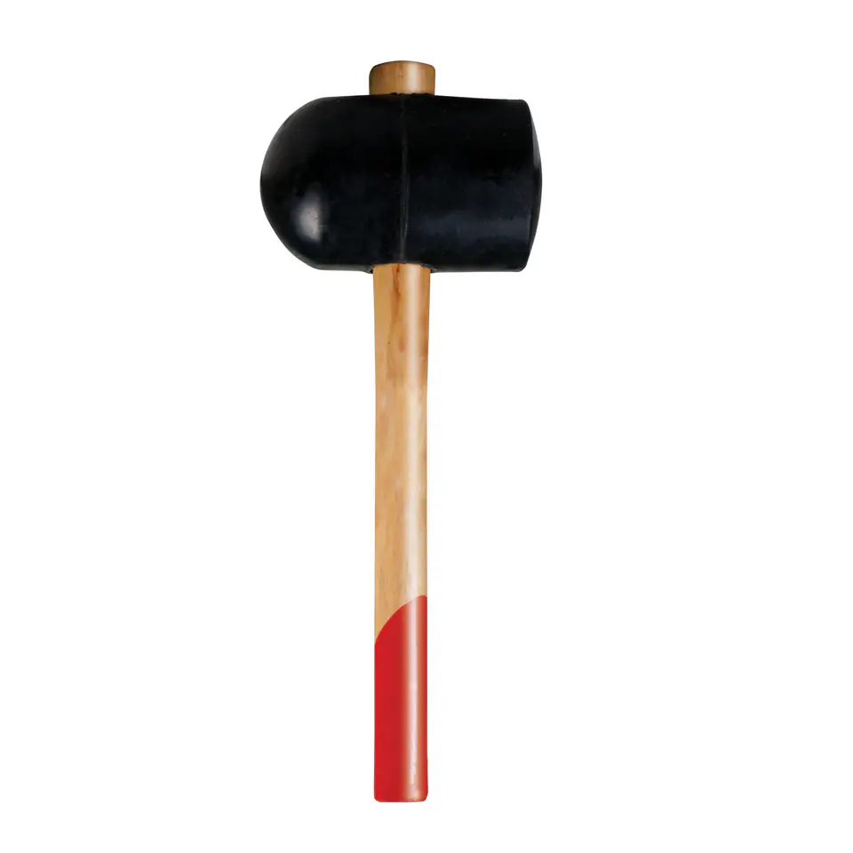 Młotek gumowy 1115g, fi=90mm, rękojeść drewniana w sklepie Wasserman.eu
