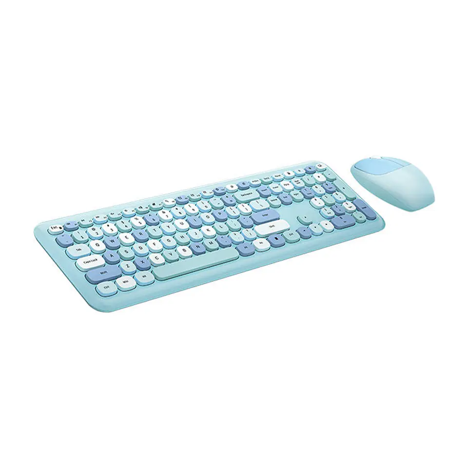 ⁨MOFII 666 2.4G Wireless Keyboard + Mouse Kit (Blue)⁩ at Wasserman.eu