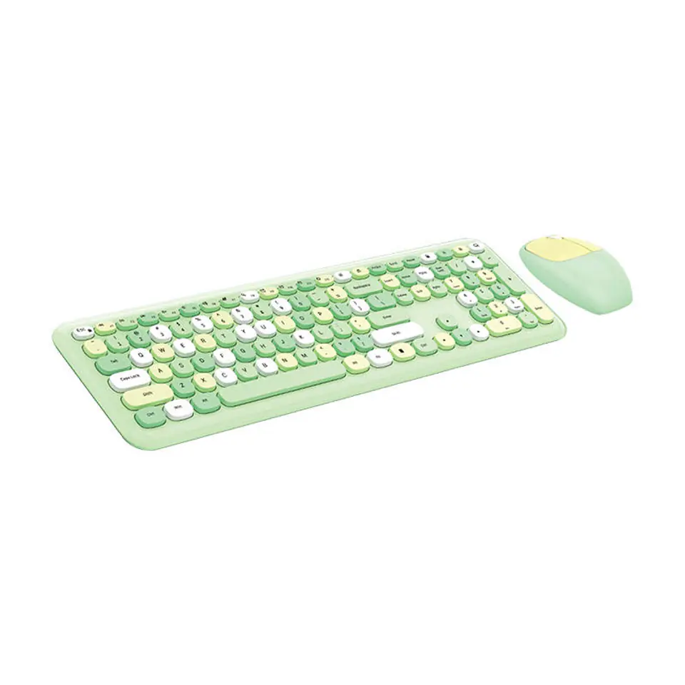 ⁨Wireless Keyboard + Mouse Set MOFII 666 2.4G (Green)⁩ at Wasserman.eu