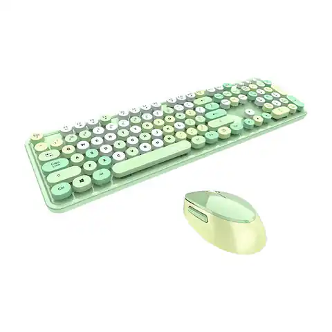 ⁨MOFII Sweet 2.4G Wireless Keyboard + Mouse Kit (Green)⁩ at Wasserman.eu