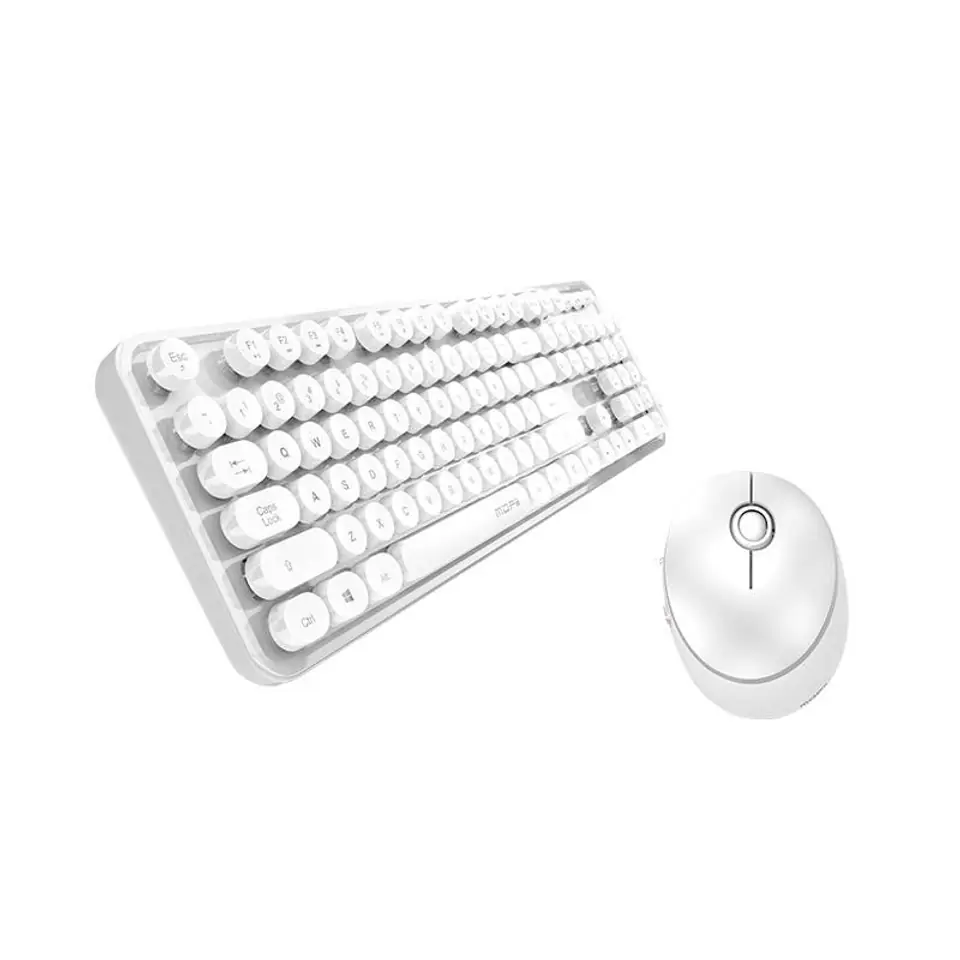 ⁨MOFII Sweet 2.4G Wireless Keyboard + Mouse Kit (White)⁩ at Wasserman.eu