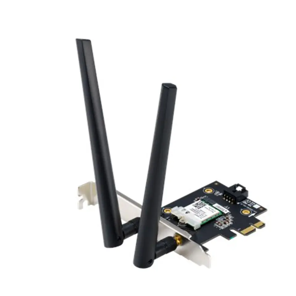 ⁨Asus AX1800 Dual-Band Bluetooth 5.2 PCIe Wi-Fi Adapter PCE-AX1800 802.11ax, 574+1201 Mbit/s, MU-MiMO Yes, No mobile broadband, A⁩ w sklepie Wasserman.eu
