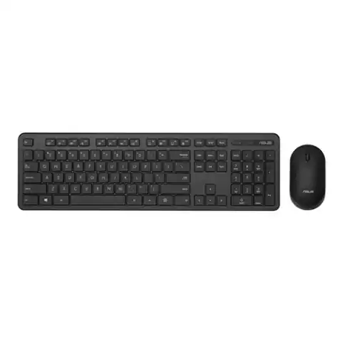 ⁨Asus | Keyboard and Mouse Set | CW100 | Keyboard and Mouse Set | Wireless | Mouse included | Batteries included | RU | Black | g⁩ w sklepie Wasserman.eu