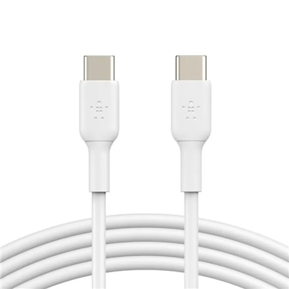 ⁨Belkin BOOST CHARGE CAB003bt2MWH USB-C to USB-C, 2 m, White⁩ at Wasserman.eu