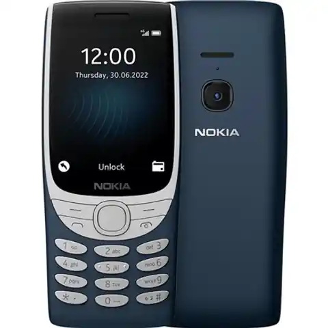 ⁨Nokia 8210 Blue, 2.8 ", TFT LCD, 240 x 320, Unisoc, T107, Internal RAM 0.048 GB, 0.128 GB, microSDHC, Dual SIM, Main camera 0.3 MP, 1450  mAh⁩ at Wasserman.eu