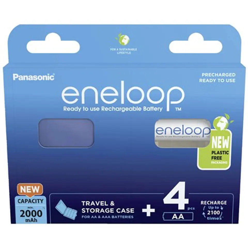 ⁨Eneloop aku. AA 2000 mAh 4pcs. BK-3MCDEC4BE⁩ at Wasserman.eu