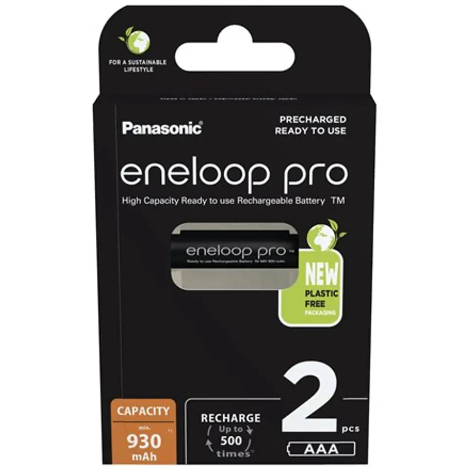 ⁨Panasonic | AAA | 930 mAh | 2 sztuki | ENELOOP Pro BK-4HCDE/2BE⁩ w sklepie Wasserman.eu