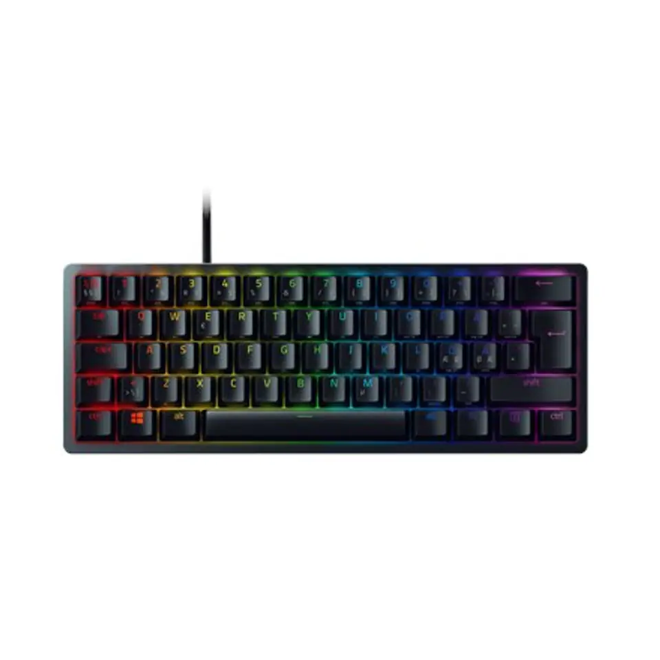 ⁨Razer Optical Gaming Keyboard Huntsman Mini 60% RGB LED light, NORD, Wired, Black, Analog Switch⁩ w sklepie Wasserman.eu