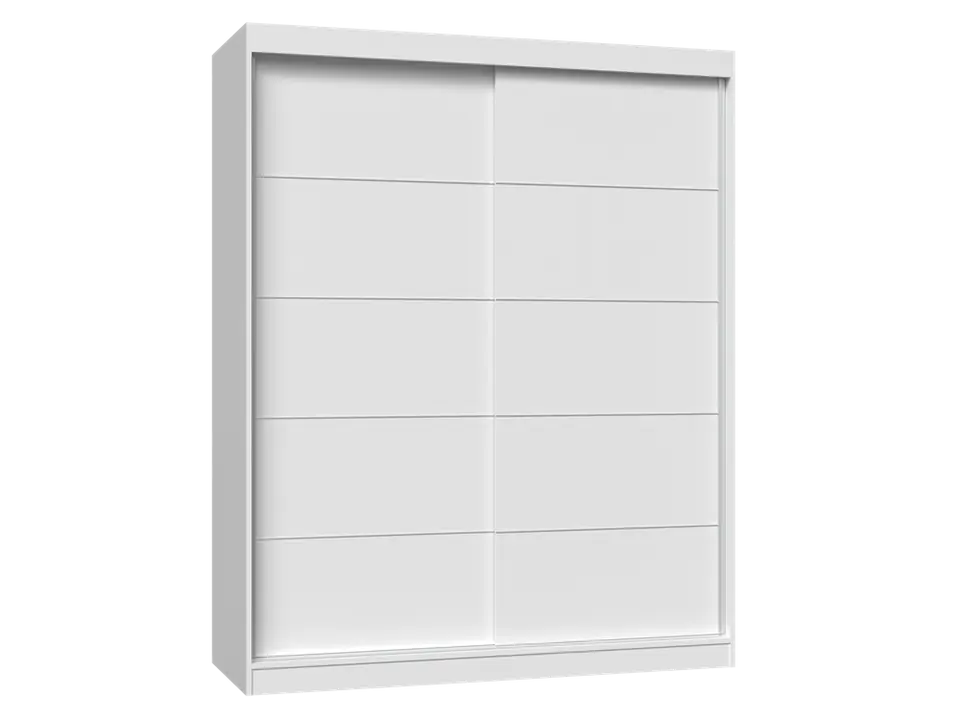 ⁨WARDROBE IGA 160 - WHITE WITH MUNTIN BARS⁩ at Wasserman.eu