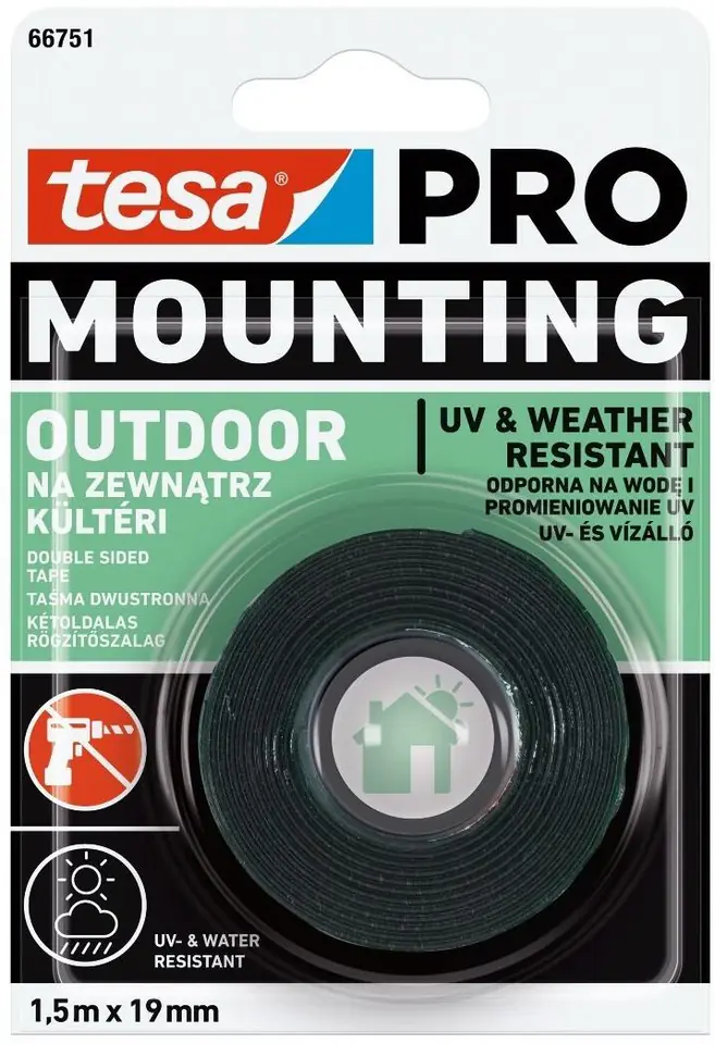 ⁨Tape montaż.dwustr.pian.na 1.5m:19mm (h5575004) pro⁩ at Wasserman.eu