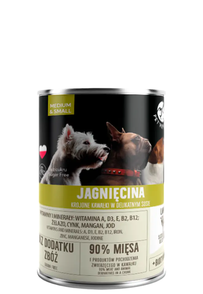 ⁨PETREPUBLIC Pieces with lamb in sauce can for dogs 400g⁩ at Wasserman.eu