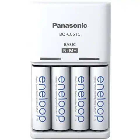 ⁨Panasonic Ładowarka do akumulatorów ENELOOP K-KJ51MCD40E AA/AAA, 10 godz.⁩ w sklepie Wasserman.eu