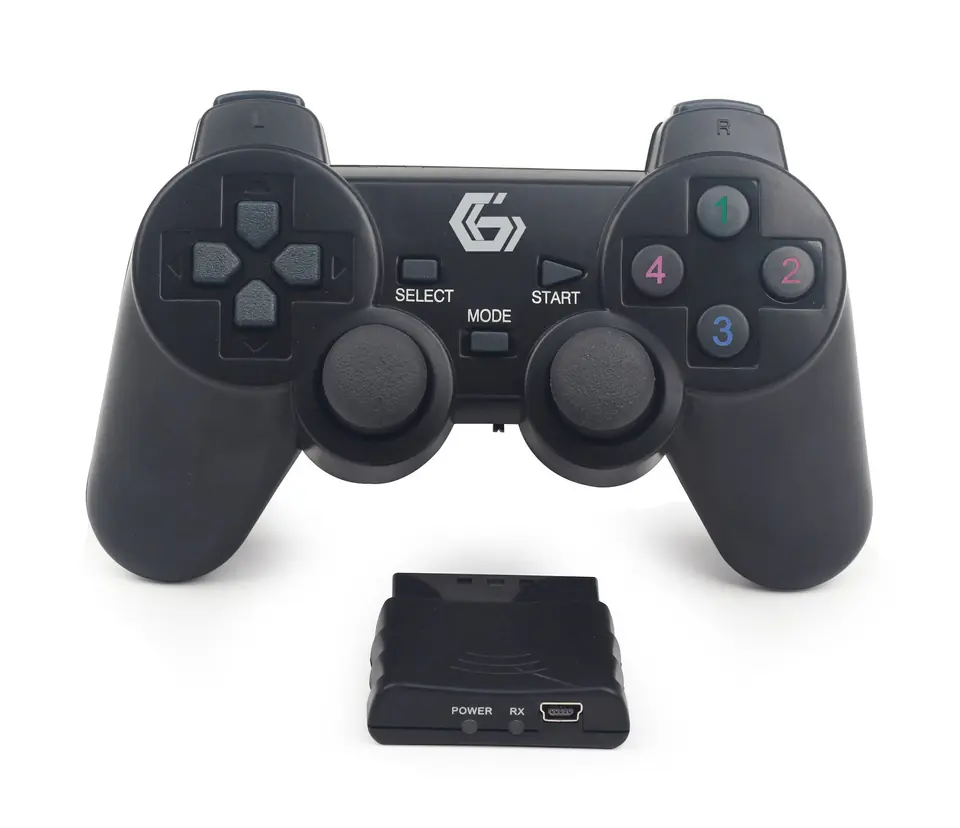 ⁨Gamepad bezprzewodowy Gembird JPD-WDV-01 (dual vibration)⁩ w sklepie Wasserman.eu