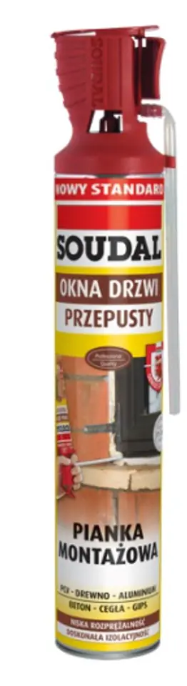 ⁨PIANKA MONTAŻOWA WĘŻYKOWA SOUDAL GENIUS GUN 770ML⁩ w sklepie Wasserman.eu