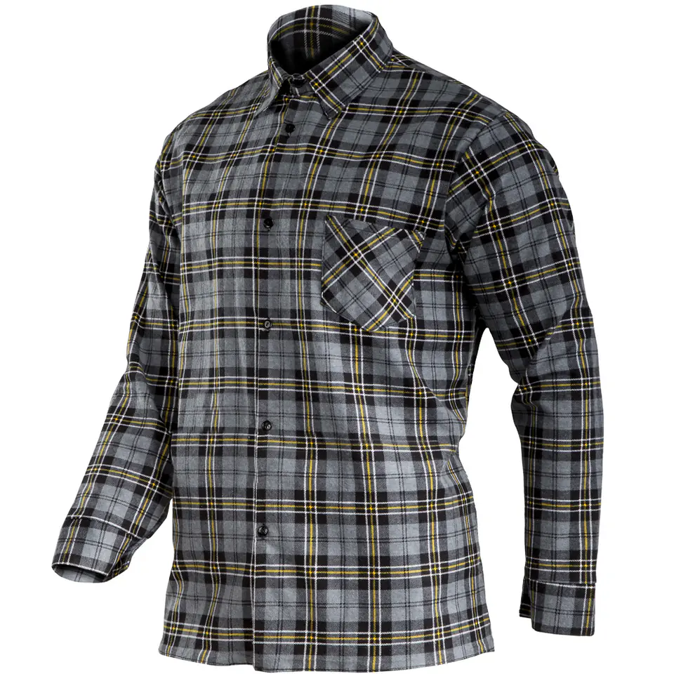 ⁨ROCKER FLANNEL SHIRT GREY, POLISH SIZE S⁩ at Wasserman.eu