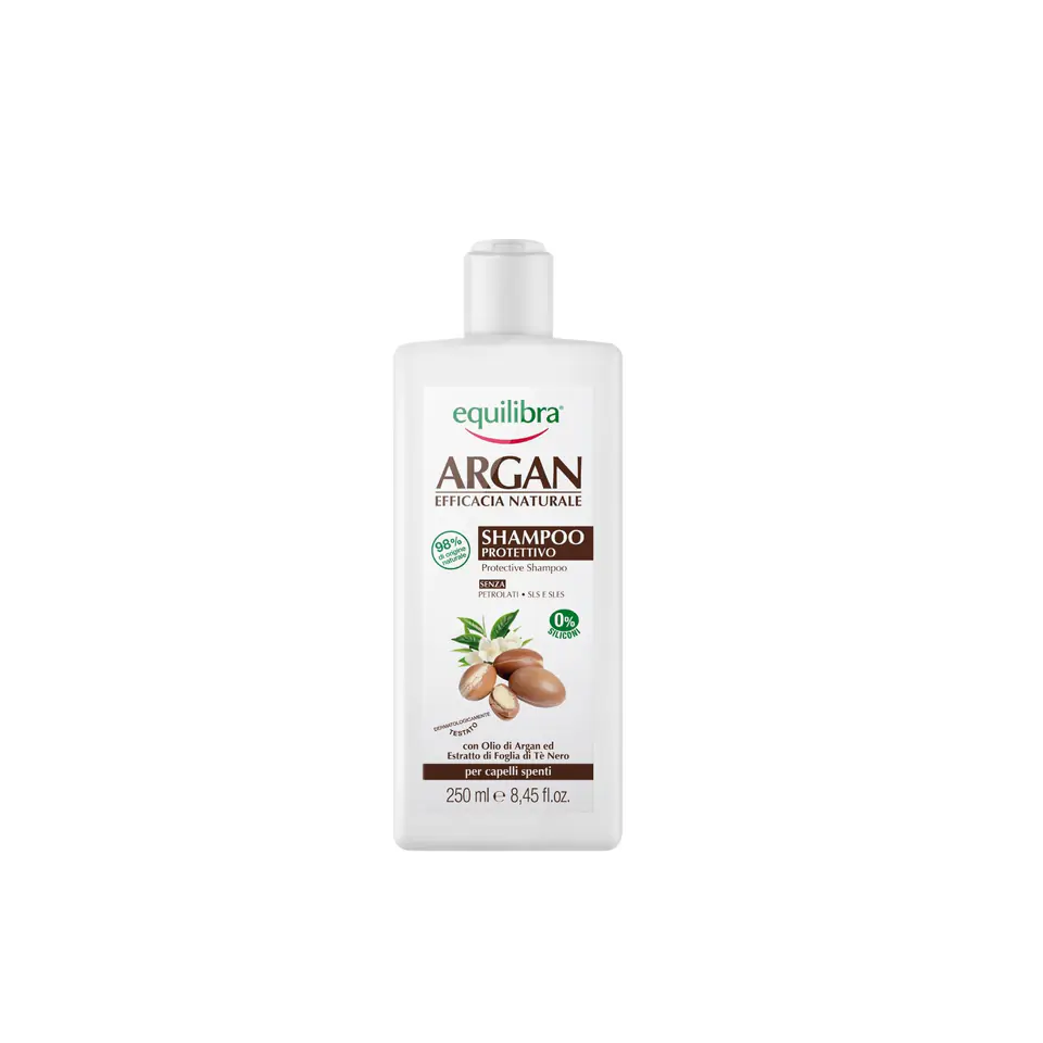 ⁨Equilibra Argan Szampon Arganowy do włosów matowych 250ml⁩ w sklepie Wasserman.eu