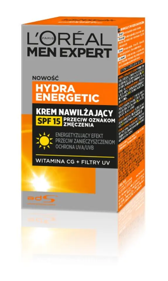 ⁨Loreal Men Expert Hydra Energetic Krem nawilżający przeciw oznakom zmęczenia SPF15 50ml⁩ w sklepie Wasserman.eu