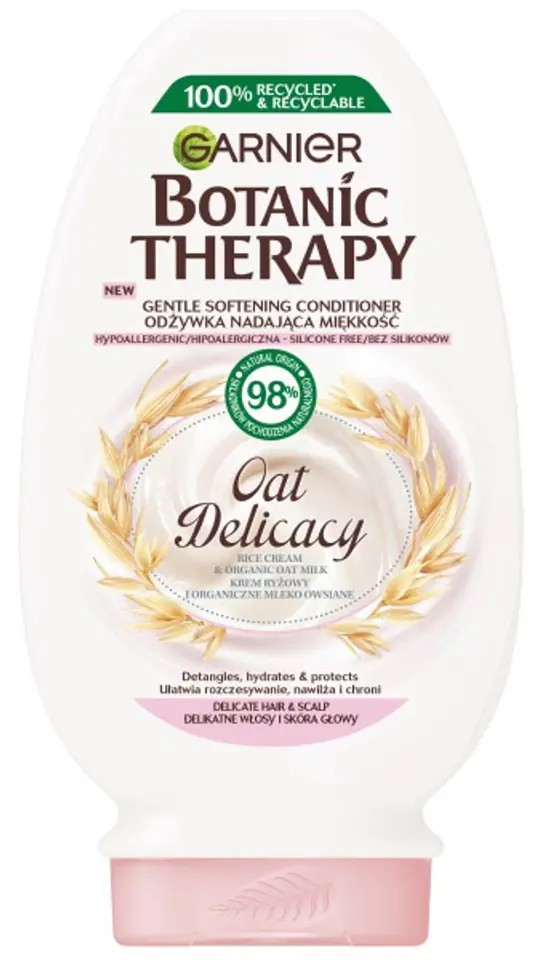 ⁨Garnier Botanic Therapy Oat Delicacy Soft Conditioner - for delicate hair and scalp 200ml⁩ at Wasserman.eu