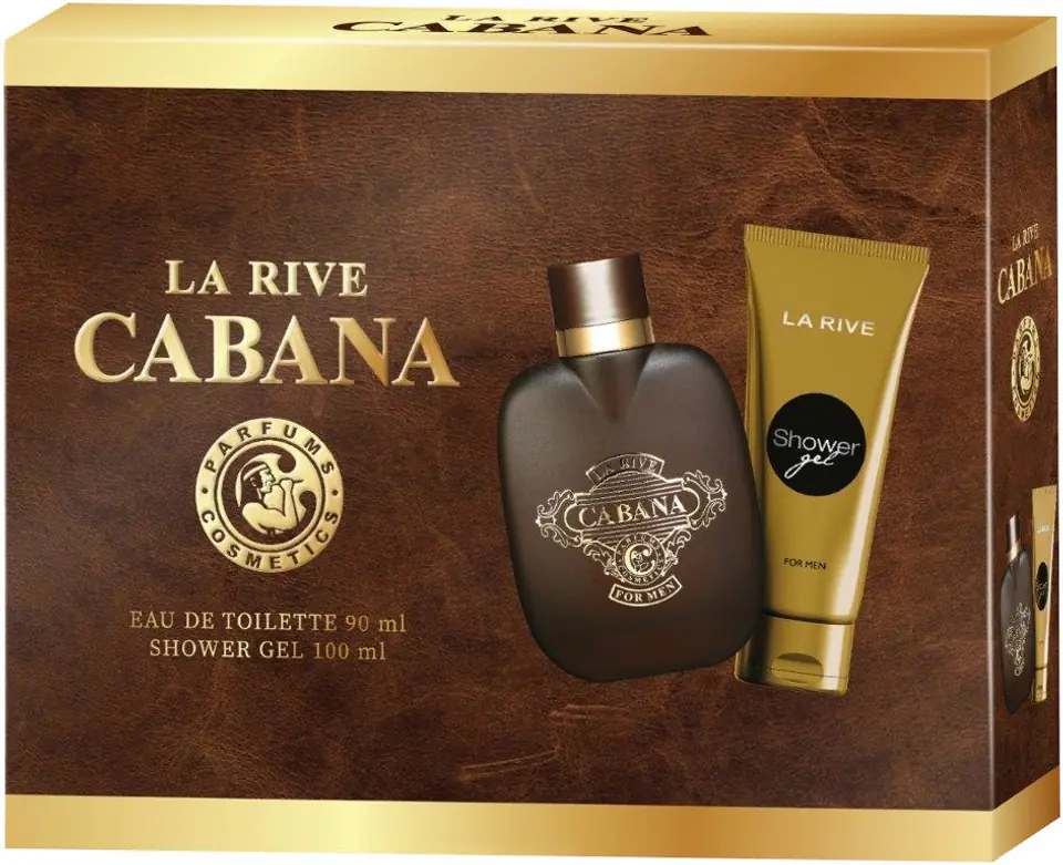 ⁨La Rive for Men Zestaw prezentowy Cabana (woda toaletowa 90ml+żel pod prysznic 100ml)⁩ w sklepie Wasserman.eu