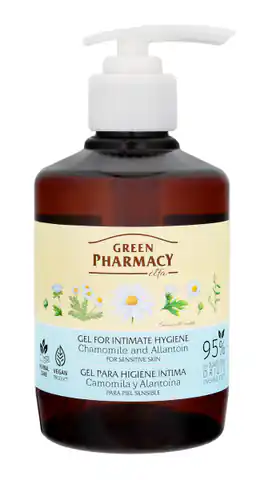 ⁨Green Pharmacy Intimate Hygiene Gel with Chamomile and Allantoin 370ml⁩ at Wasserman.eu