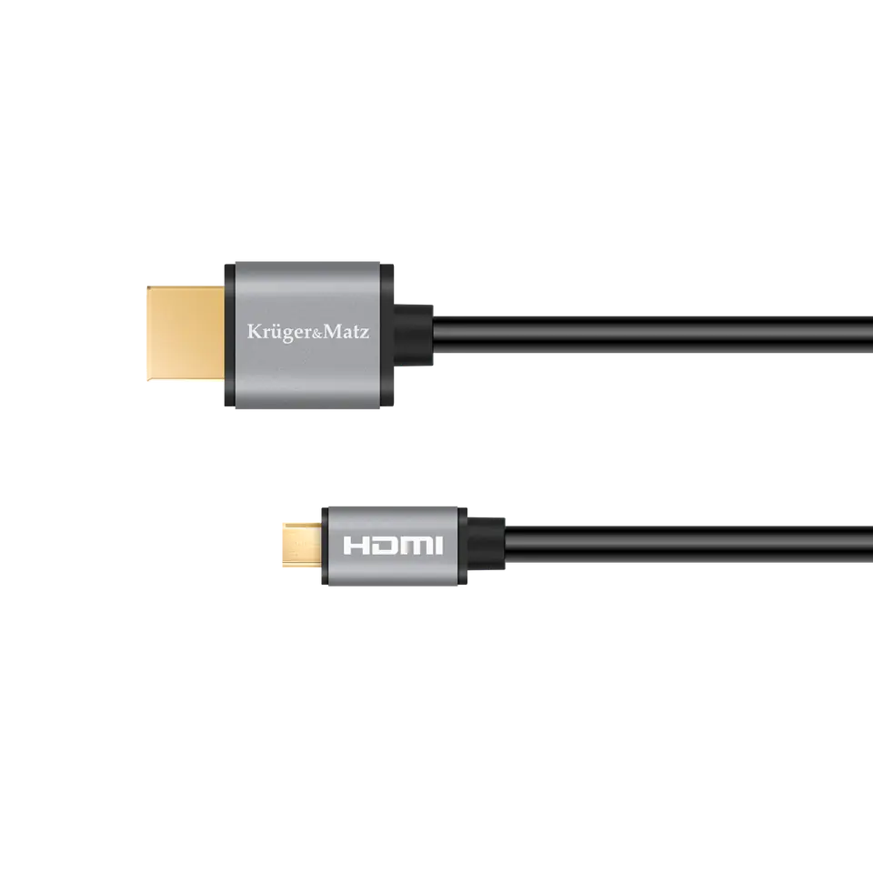 ⁨Kabel HDMI - micro HDMI 1.8m Kruger&Matz Basic⁩ w sklepie Wasserman.eu