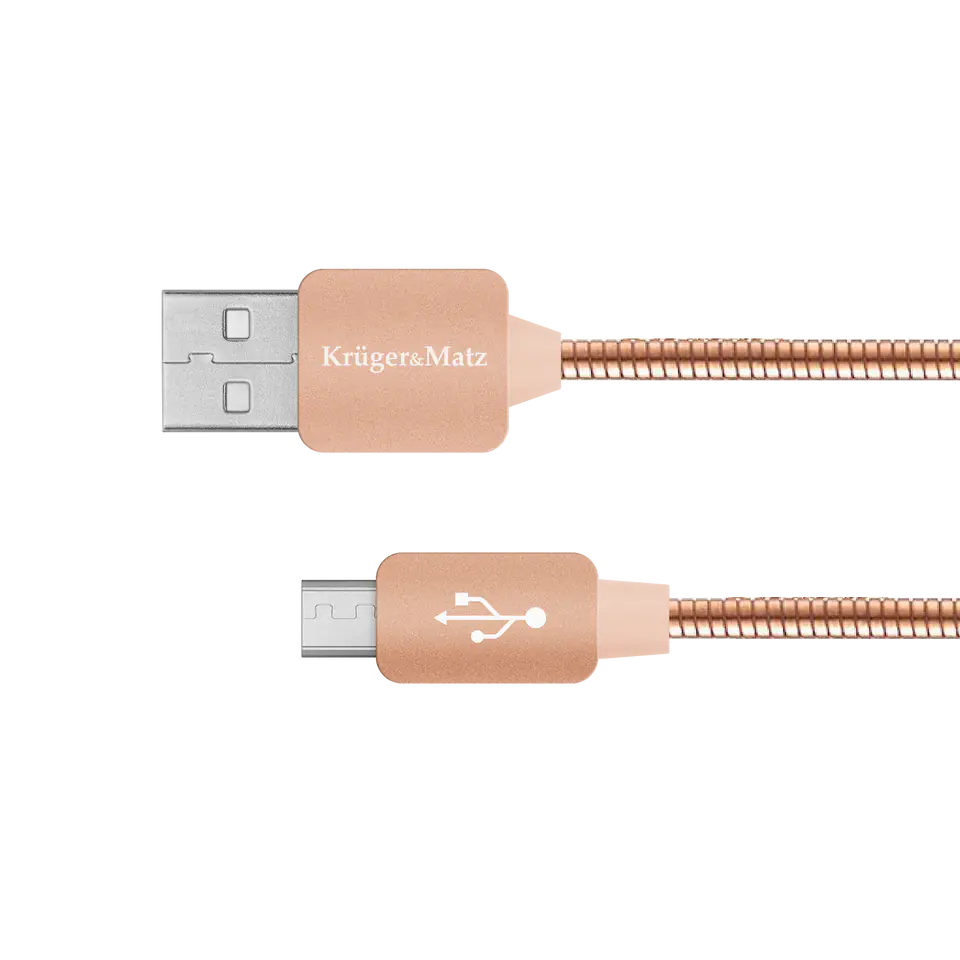 ⁨USB - micro USB cable 1m Kruger&Matz⁩ at Wasserman.eu